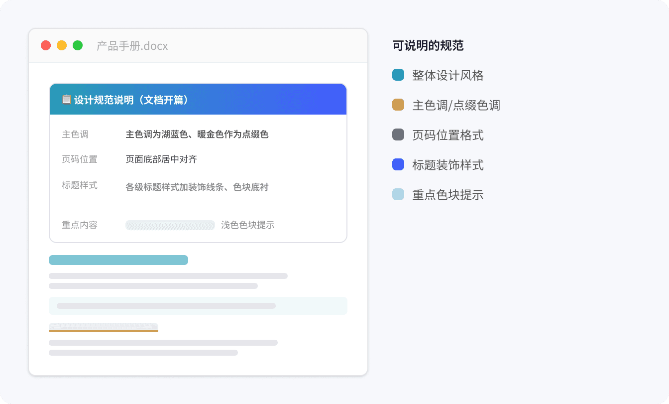 提前明确并标注设计风格与版式规范